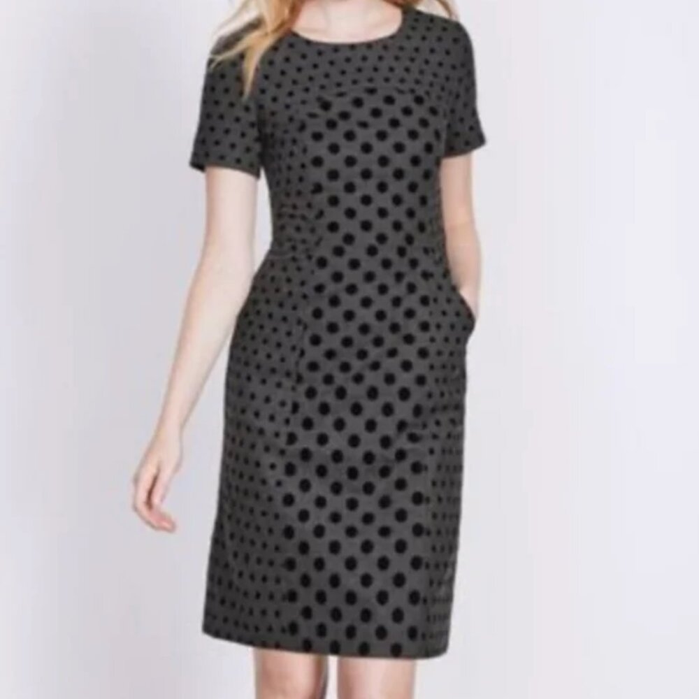 Boden Kathryn Wool Polka Dot Dress Size 10L